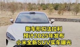 小米汽车爆料实车视频,惊艳外观与科技配置一览无遗”